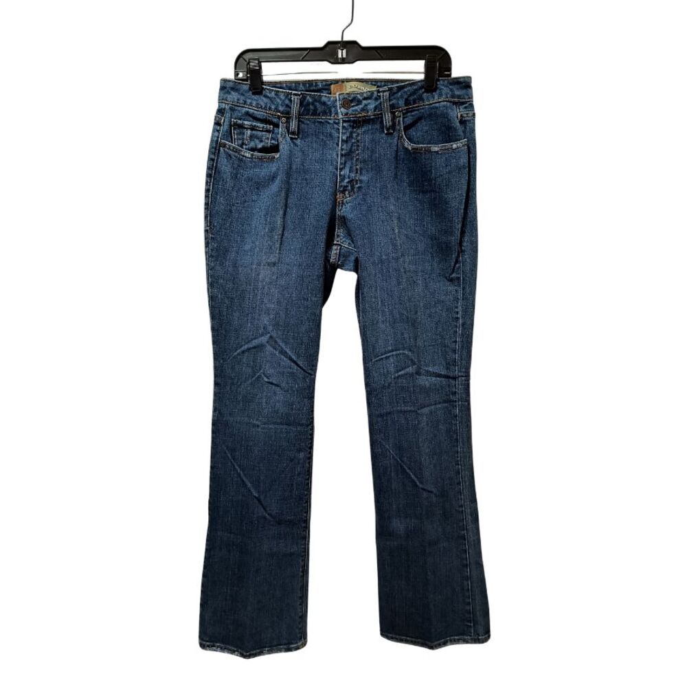 Vintage Old Navy Curvy Jeans Women 10 Blue Bootcut Distressed Stretch 32x30.5
